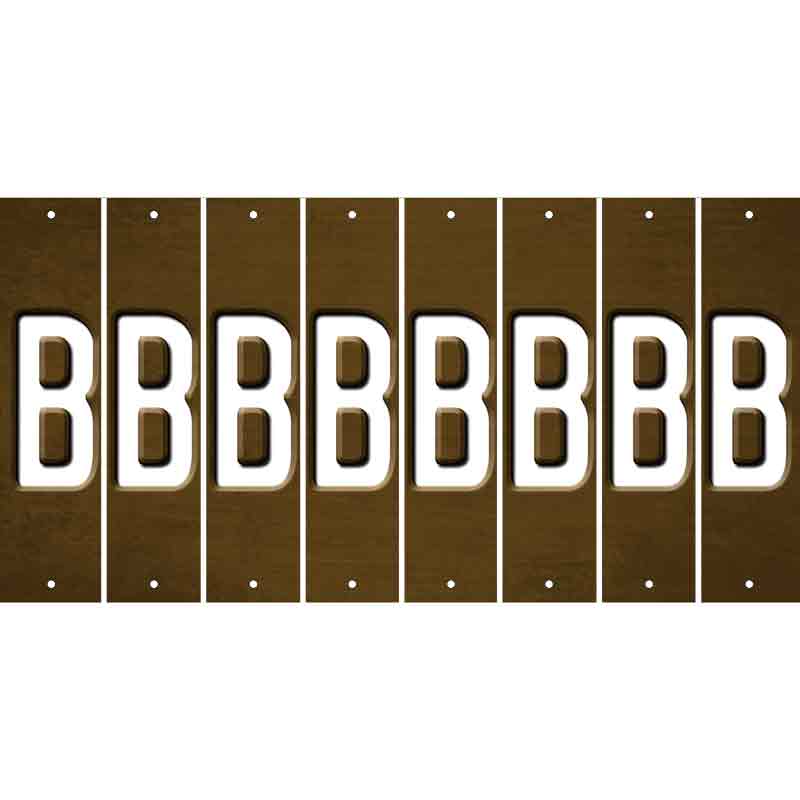 Brown Oil Rubbed Cut Fun Strips (Set of 8) C