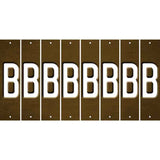 Brown Oil Rubbed Cut Fun Strips (Set of 8) C