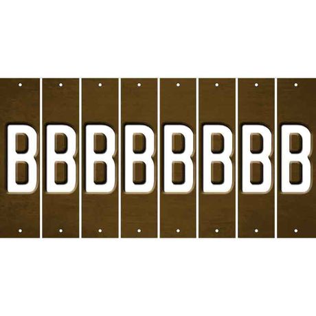 Brown Oil Rubbed Cut Fun Strips (Set of 8) C