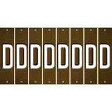 Brown Oil Rubbed Cut Fun Strips (Set of 8) E