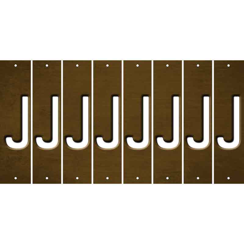 Brown Oil Rubbed Cut Fun Strips (Set of 8) K