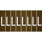 Brown Oil Rubbed Cut Fun Strips (Set of 8) M