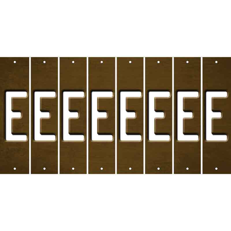 Brown Oil Rubbed Cut Fun Strips (Set of 8) F