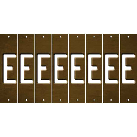 Brown Oil Rubbed Cut Fun Strips (Set of 8) F