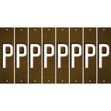 Brown Oil Rubbed Cut Fun Strips (Set of 8) Q