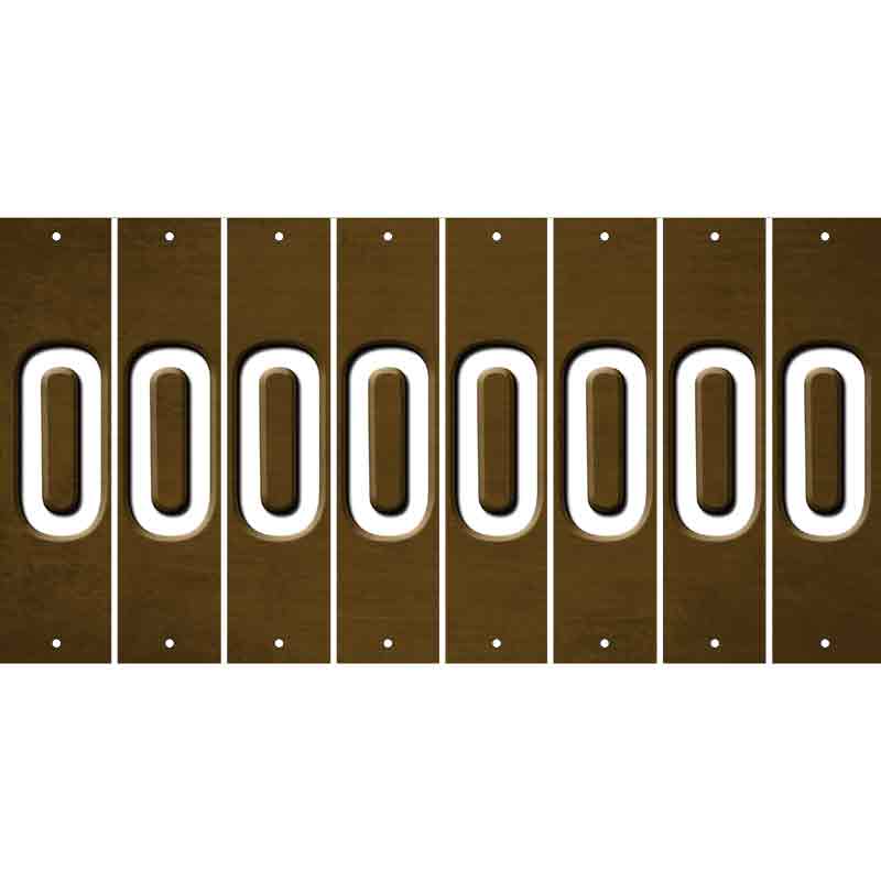 Brown Oil Rubbed Cut Fun Strips (Set of 8) P