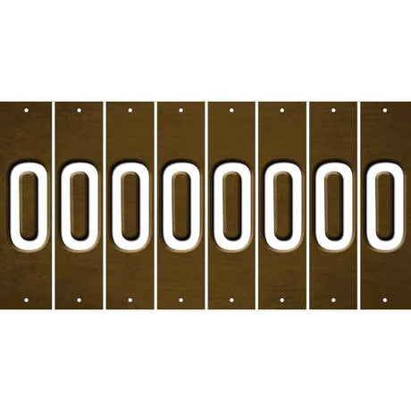 Brown Oil Rubbed Cut Fun Strips (Set of 8) P