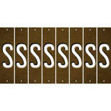 Brown Oil Rubbed Cut Fun Strips (Set of 8) T