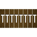 Brown Oil Rubbed Cut Fun Strips (Set of 8) U