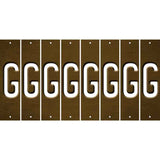 Brown Oil Rubbed Cut Fun Strips (Set of 8) H