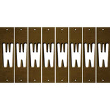 Brown Oil Rubbed Cut Fun Strips (Set of 8) X