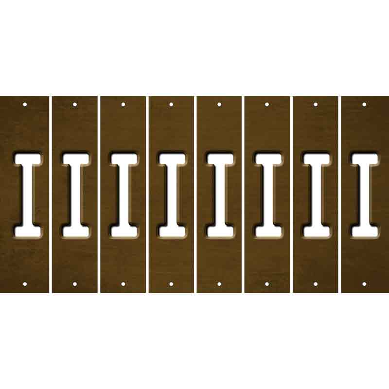 Brown Oil Rubbed Cut Fun Strips (Set of 8) J