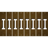 Brown Oil Rubbed Cut Fun Strips (Set of 8) J