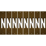 Brown Oil Rubbed Cut Fun Strips (Set of 8) O