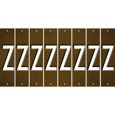 Brown Oil Rubbed Cut Fun Strips (Set of 8) 0