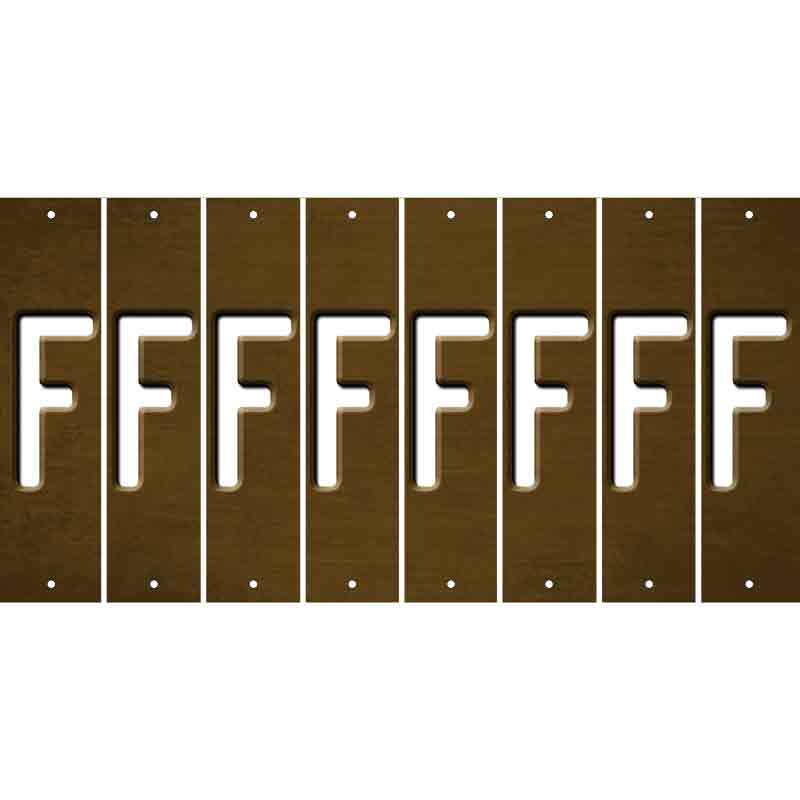 Brown Oil Rubbed Cut Fun Strips (Set of 8) G