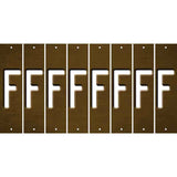 Brown Oil Rubbed Cut Fun Strips (Set of 8) G