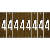 Brown Oil Rubbed Cut Fun Strips (Set of 8) 5