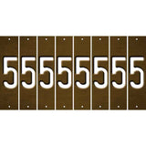 Brown Oil Rubbed Cut Fun Strips (Set of 8) 6