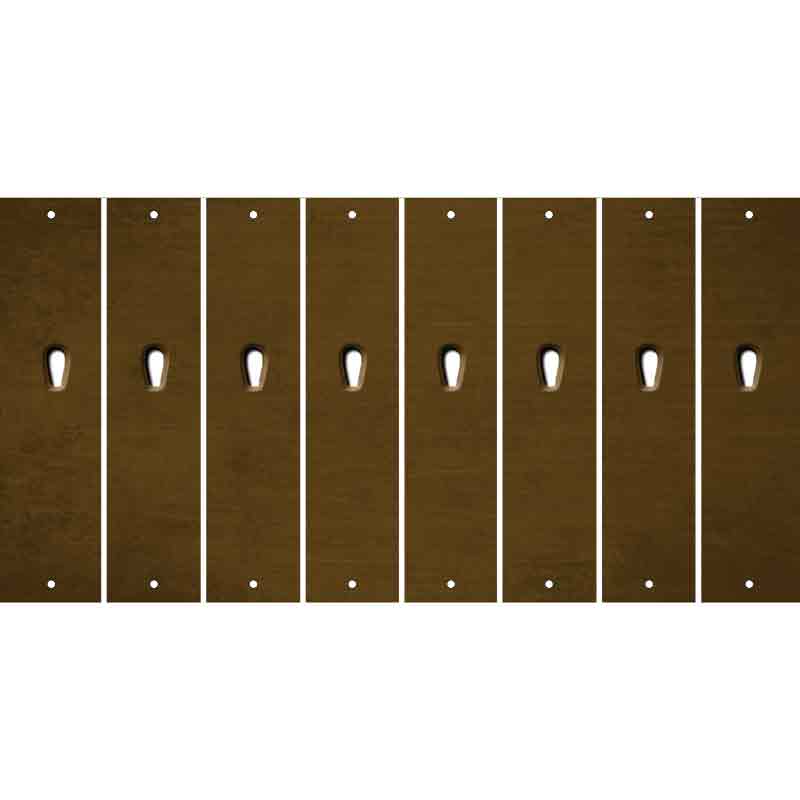 Brown Oil Rubbed Cut Fun Strips (Set of 8) $