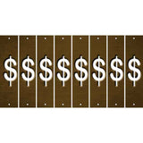 Brown Oil Rubbed Cut Fun Strips (Set of 8) #