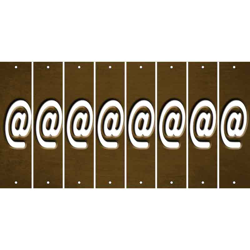 Brown Oil Rubbed Cut Fun Strips (Set of 8) !