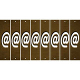 Brown Oil Rubbed Cut Fun Strips (Set of 8) !