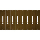 Brown Oil Rubbed Cut Fun Strips (Set of 8) &