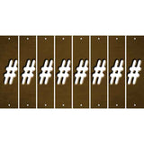 Brown Oil Rubbed Cut Fun Strips (Set of 8) @