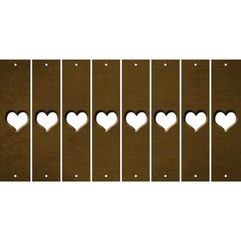 Brown Oil Rubbed Cut Fun Strips (Set of 8) ?