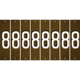 Brown Oil Rubbed Cut Fun Strips (Set of 8) 9