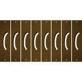 Brown Oil Rubbed Cut Fun Strips (Set of 8) )