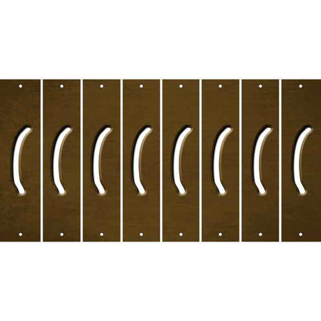 Brown Oil Rubbed Cut Fun Strips (Set of 8) )