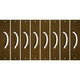 Brown Oil Rubbed Cut Fun Strips (Set of 8) 2ND AMENDMENT