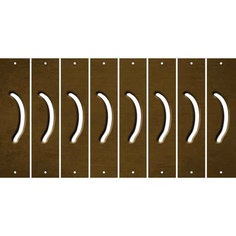 Brown Oil Rubbed Cut Fun Strips (Set of 8) 2ND AMENDMENT