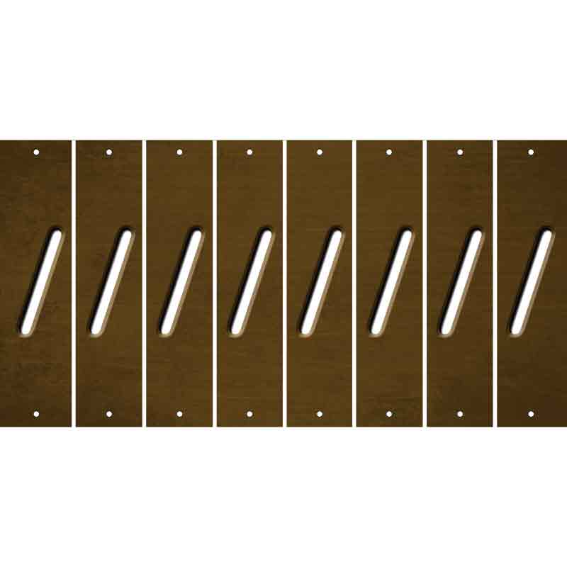 Brown Oil Rubbed Cut Fun Strips (Set of 8) (