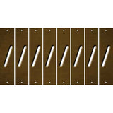Brown Oil Rubbed Cut Fun Strips (Set of 8) (