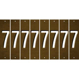 Brown Oil Rubbed Cut Fun Strips (Set of 8) 8