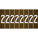 Brown Oil Rubbed Cut Fun Strips (Set of 8) 3