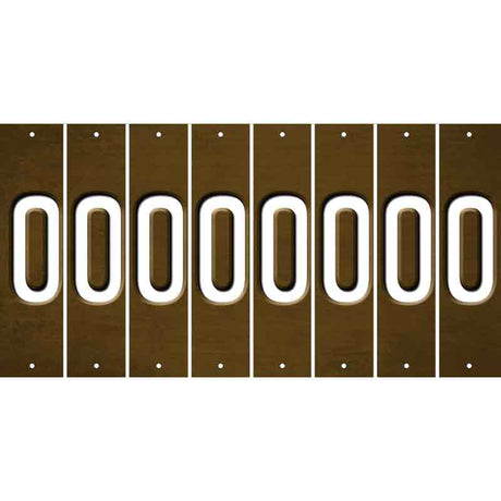 Brown Oil Rubbed Cut Fun Strips (Set of 8) 1