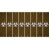 Brown Oil Rubbed Cut Fun Strips (Set of 8) BIO-HAZARD