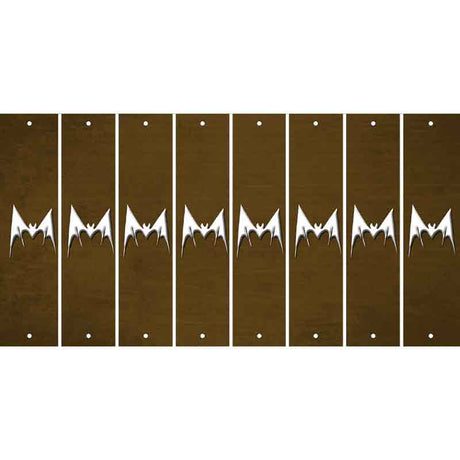 Brown Oil Rubbed Cut Fun Strips (Set of 8) BEAR