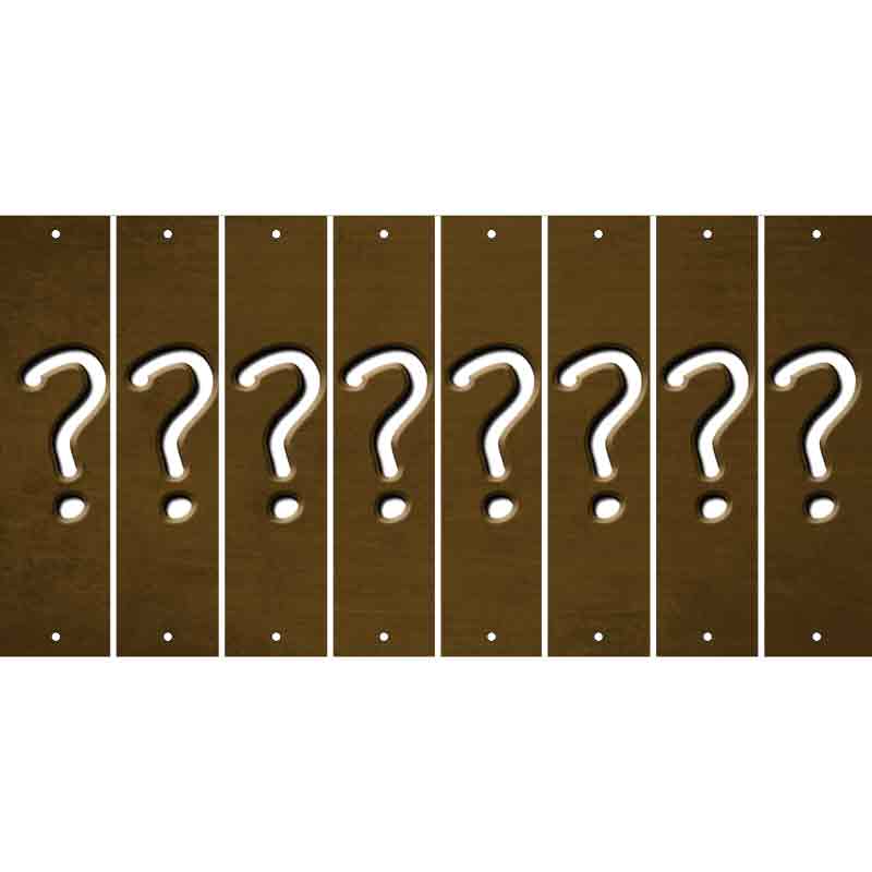 Brown Oil Rubbed Cut Fun Strips (Set of 8) %