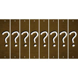 Brown Oil Rubbed Cut Fun Strips (Set of 8) %