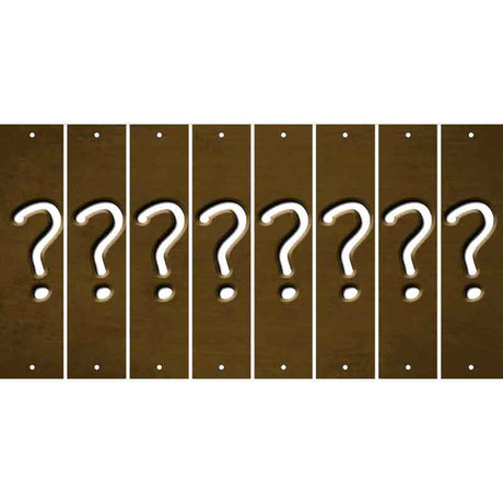 Brown Oil Rubbed Cut Fun Strips (Set of 8) %