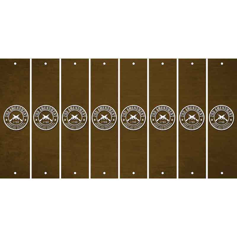 Brown Oil Rubbed Cut Fun Strips (Set of 8) ACOUSTIC GUITAR