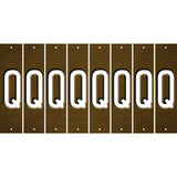 Brown Oil Rubbed Cut Fun Strips (Set of 8) R