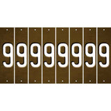 Brown Oil Rubbed Cut Fun Strips (Set of 8) BLANK