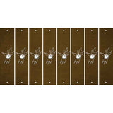 Brown Oil Rubbed Cut Fun Strips (Set of 8) BOWLING