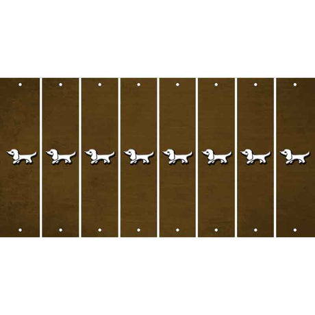 Brown Oil Rubbed Cut Fun Strips (Set of 8) DOG